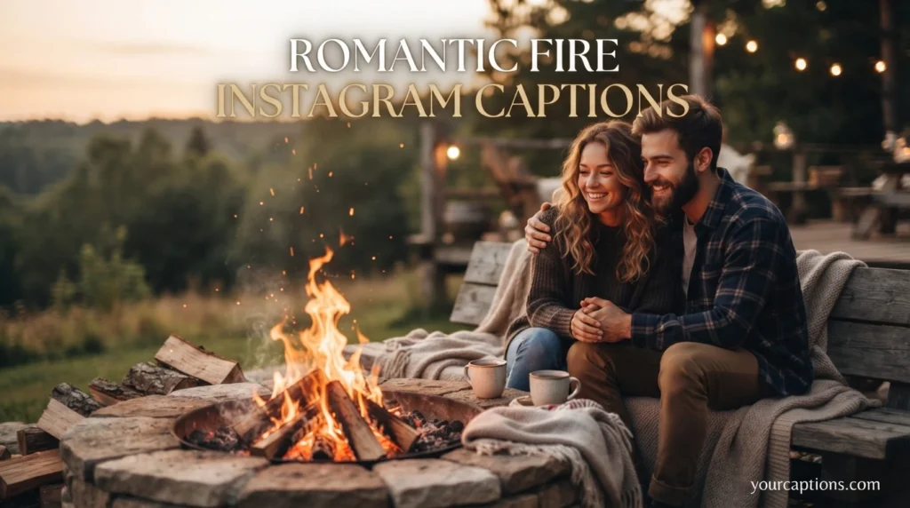 Romantic Fire Instagram Captions