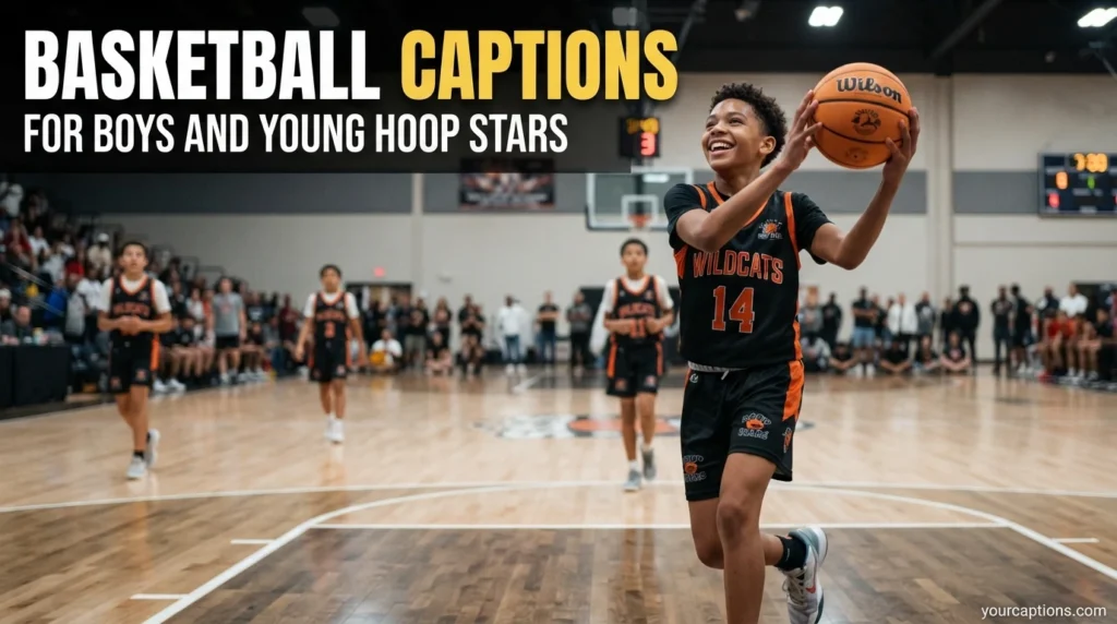Basketball Captions for Boys and Young Hoop Stars