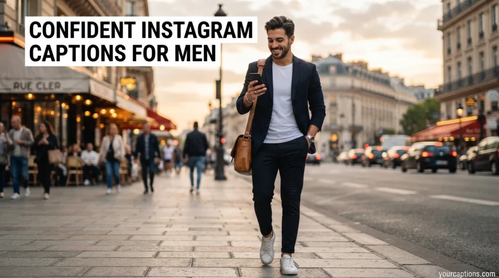 Confident Instagram Captions for Men