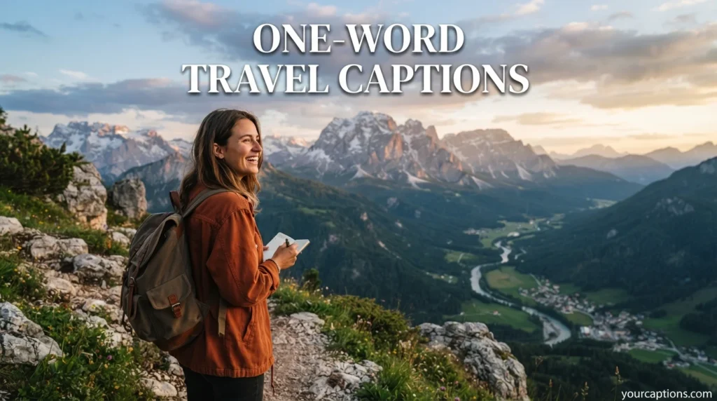 One-Word Travel Captions