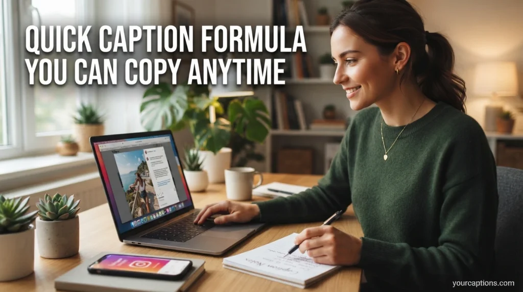 Quick Caption Formula You Can Copy Anytime