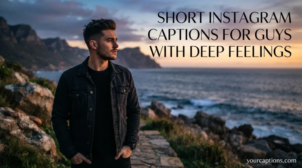 Short Instagram Captions for Guys With Deep Feelings