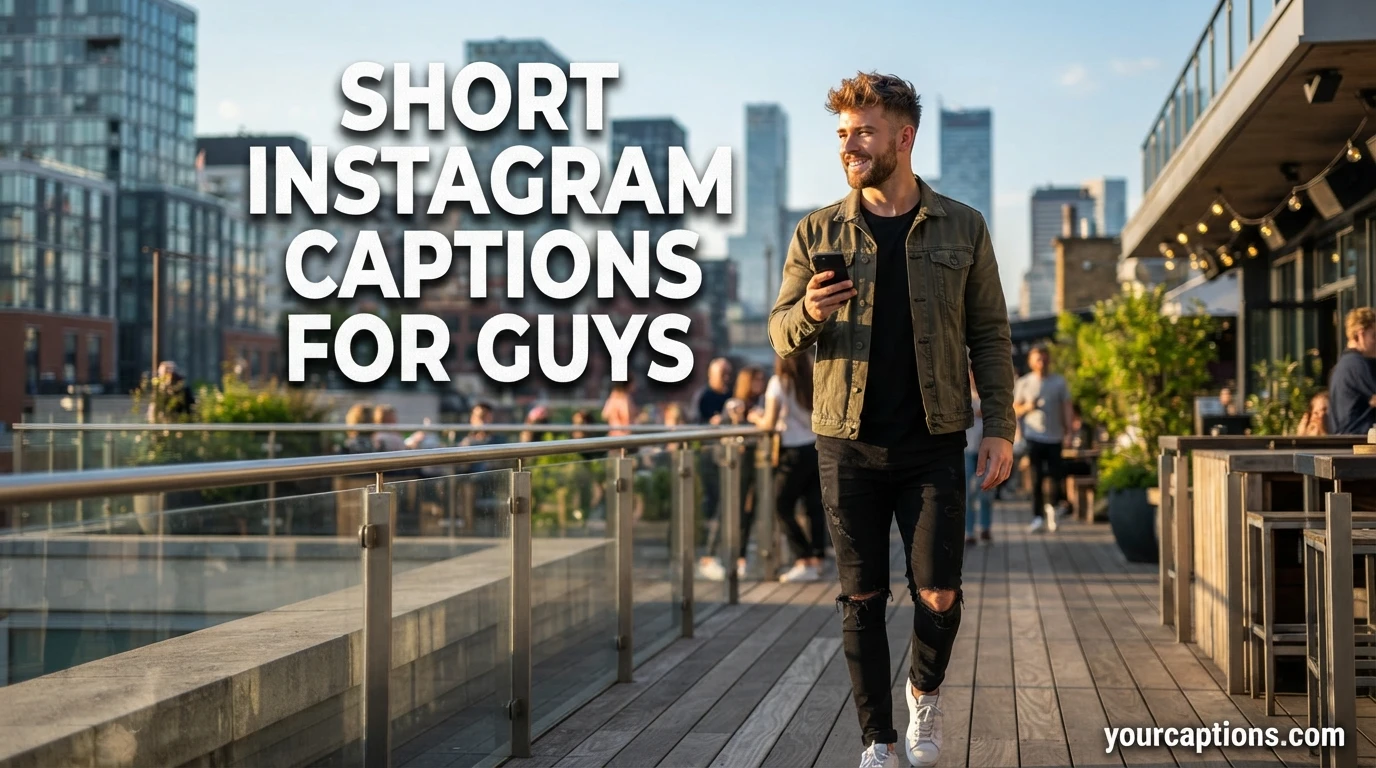 Short Instagram Captions for Guys