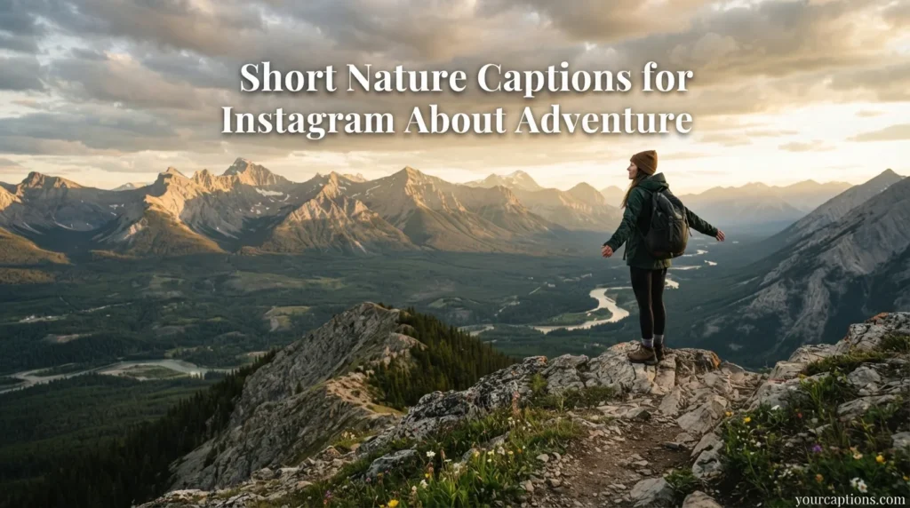 Short Nature Captions for Instagram About Adventure