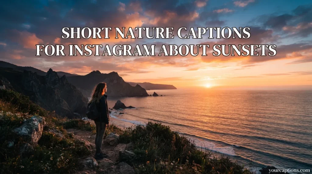 Short Nature Captions for Instagram About Sunsets
